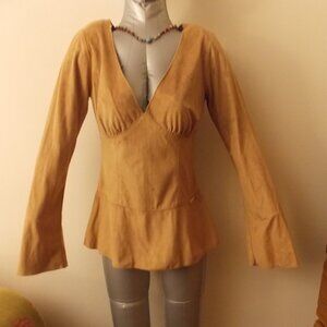 Baby Phat Faux Suede Top